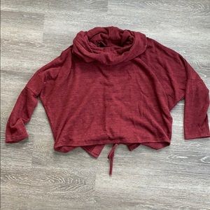 Ariella Burgundy Cowl Neck Sweater